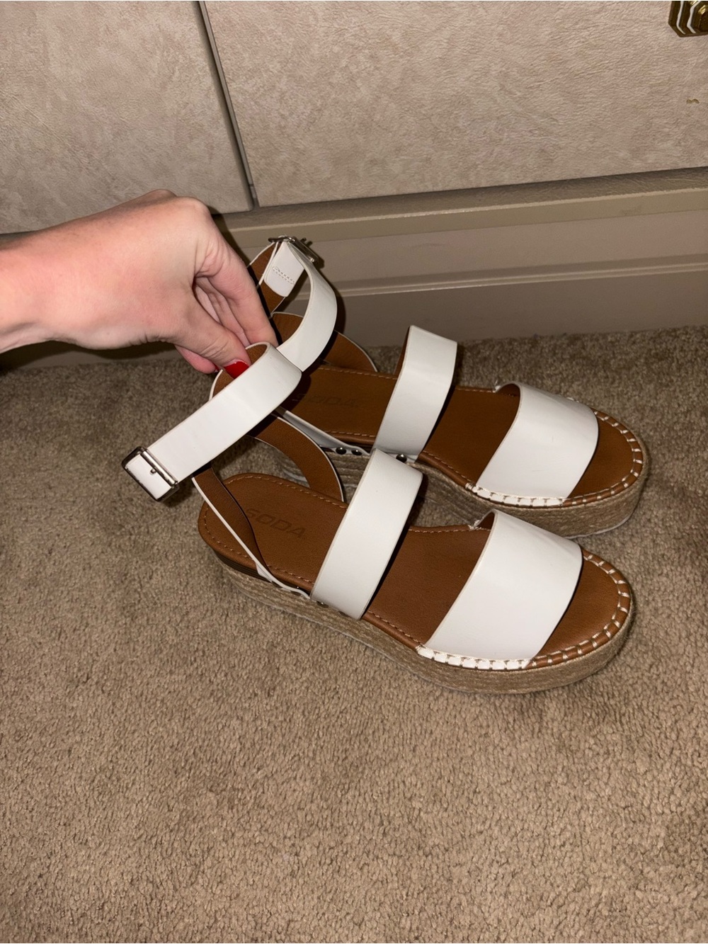 Espadrille Platform Sandals size 9